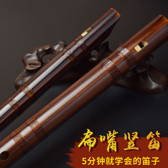 Professional performance of the flat-billed recorder Kuzhu Yishun flute