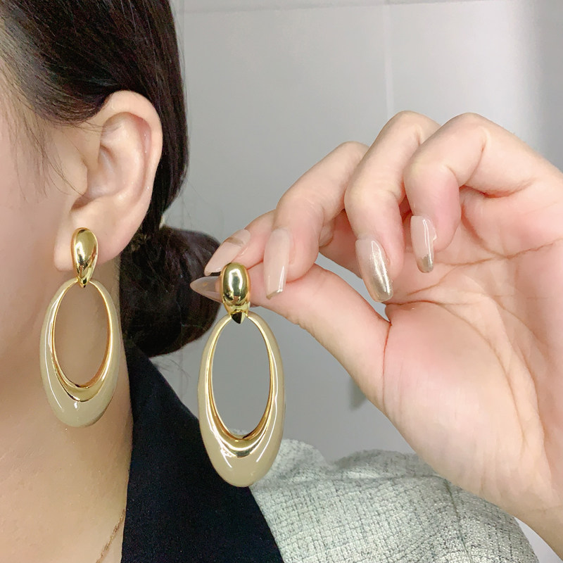 几何形显脸瘦耳环气质高级大气欧美时尚夸张耳饰网红百搭银针耳坠,淘宝优惠券,粉丝福利购,淘宝优惠卷