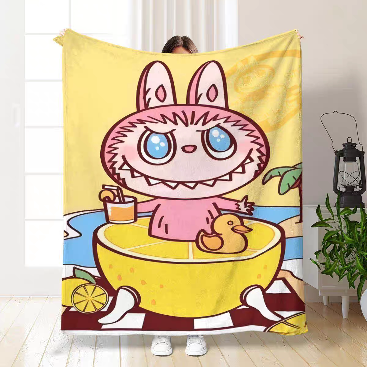 拉布布毯子柔软舒适法兰绒毛毯可机洗卧室毛毛空调盖毯