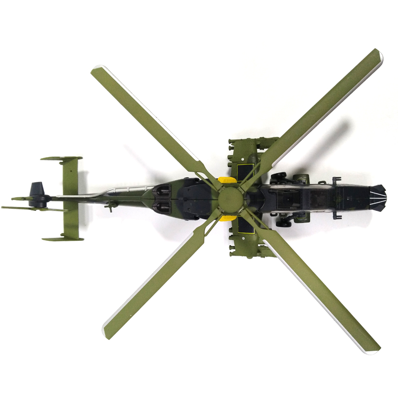 1:72欧洲EC665直升机模型仿真合金虎式武装直升飞机军模摆件收藏-图1