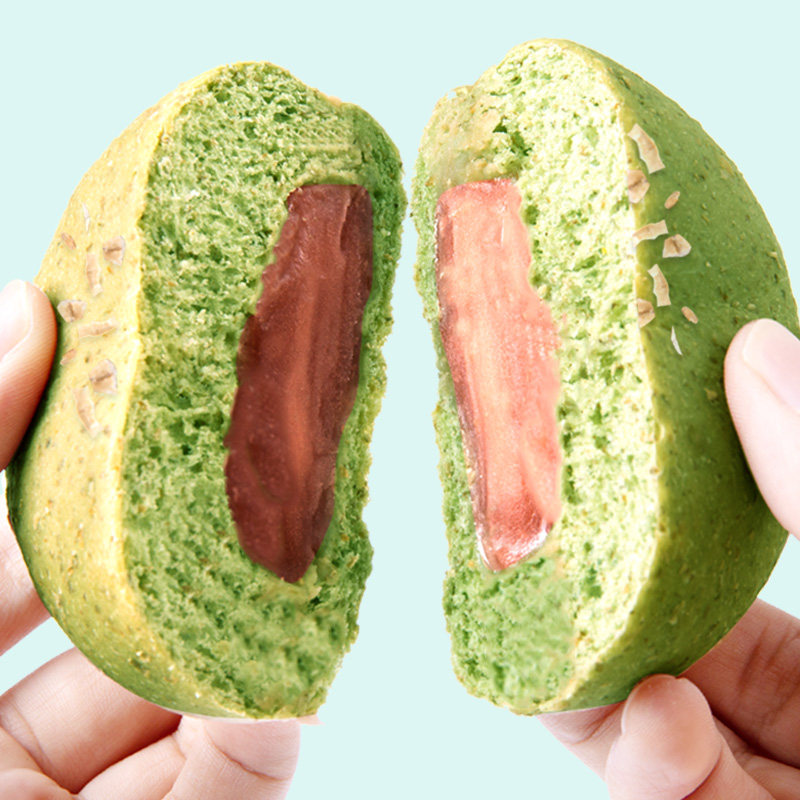 网红软欧包饱腹早餐减脱杂粮抹茶 爱萌兔西式糕点