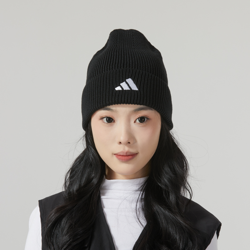 【自营】Adidas阿迪达斯绒线帽男女帽新款户外运动帽休闲帽HS9765-图1