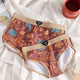 2026 New Amaya Ethnic Style Couple Underwear Mid-waist Cotton Pure Men's Boxer Women's Triangle Valentine's Day Gift