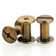 Blue-plated bronze mother-child rivet cross one-character M4M5