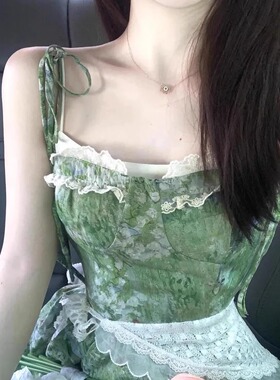 蕾丝三角巾腰封连衣裙腰带配饰女