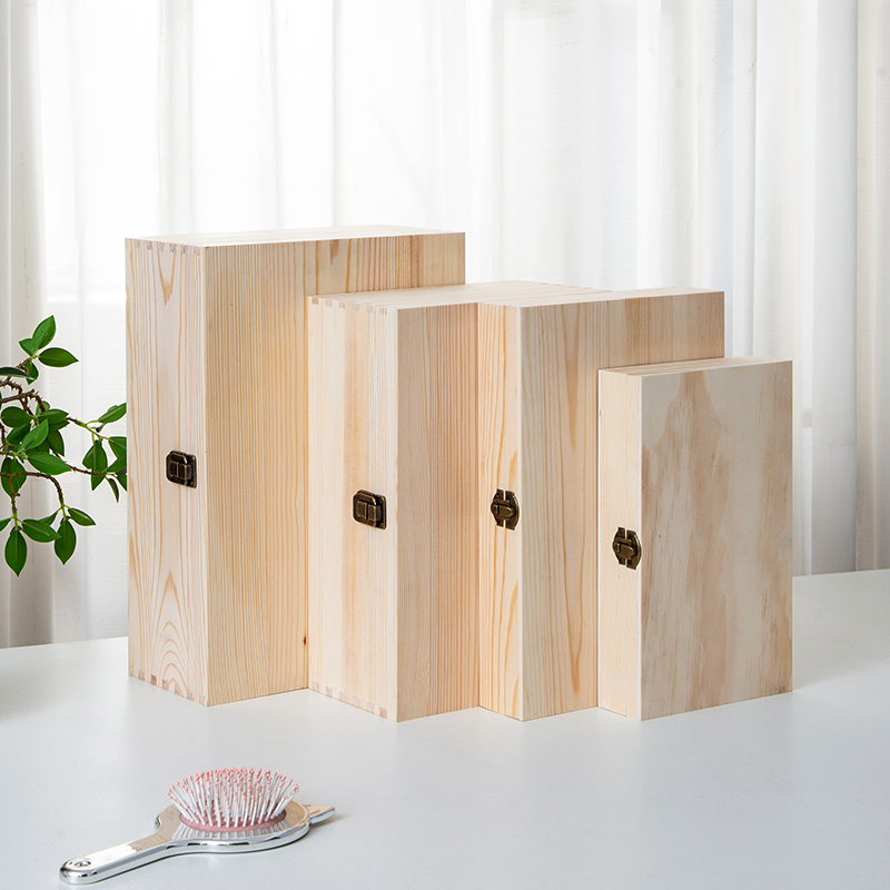 定制长方形翻盖木盒a4纸证件收纳盒定做薄型小木盒茶叶礼品盒桌面,淘宝优惠券,粉丝福利购,淘宝优惠卷