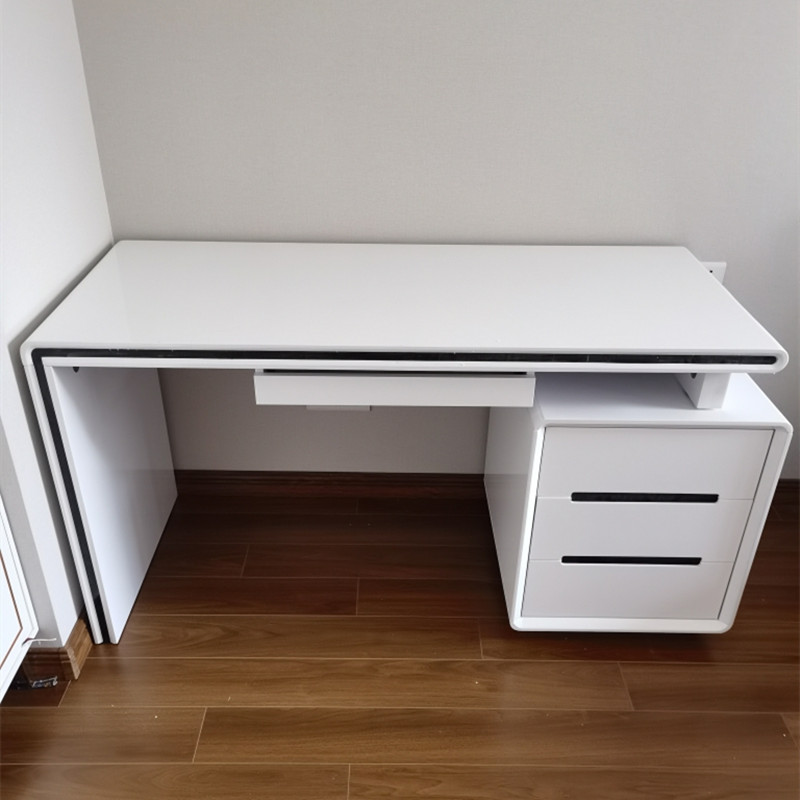 电脑台式桌小户型卧室简约家用白色简易办公笔记本学生写字台书桌 - 图1