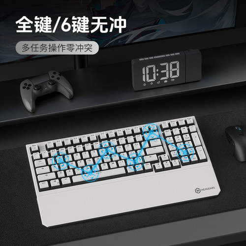 黑峡谷X4机械键盘99配列电竞游戏2.4G无线游戏电脑键盘凯华BOX轴 - 图3