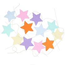 Source Ins Photo Nordic Cotton Fabric Pentagram Stars Strings Flag Tent Flag Wind Background Color Flag Wedding Celebration Kindergarten Hung Flags