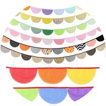 Source Color cotton cloth semi-circle cloud Dove Birthday Party Tent Banner Photo Background Hanging Banner Wedding Celebration Strings Kindergarten
