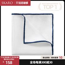 (handmade true silk) ThomWills mens clothing SKARO Western suit Pocket Towels Wedding Scarves Wedding Silk Scarves