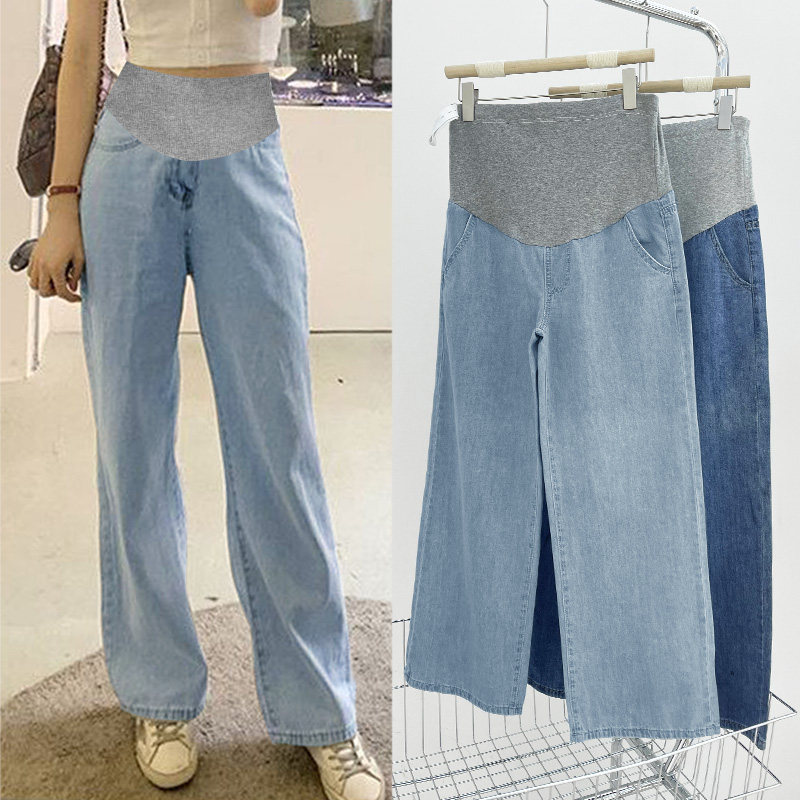 夏季宽松阔腿夏外穿孕妇孕妇裤子 夏娜莎孕妇阔腿裤