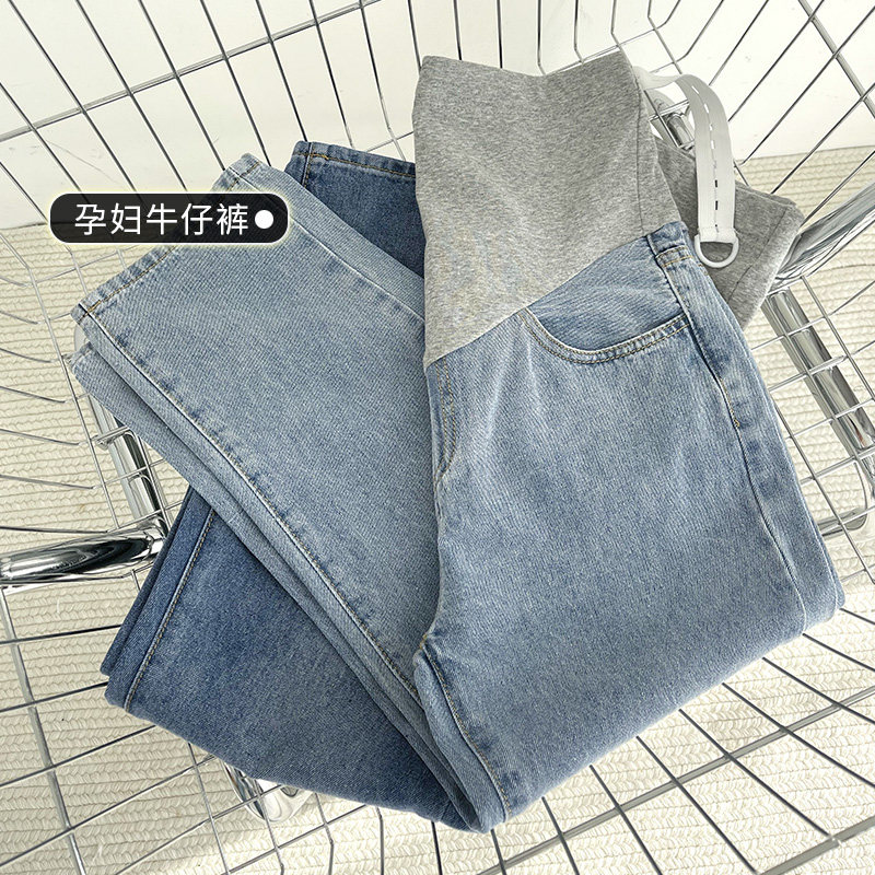 薄款女时尚孕妇裤子 夏娜莎孕妇直筒裤
