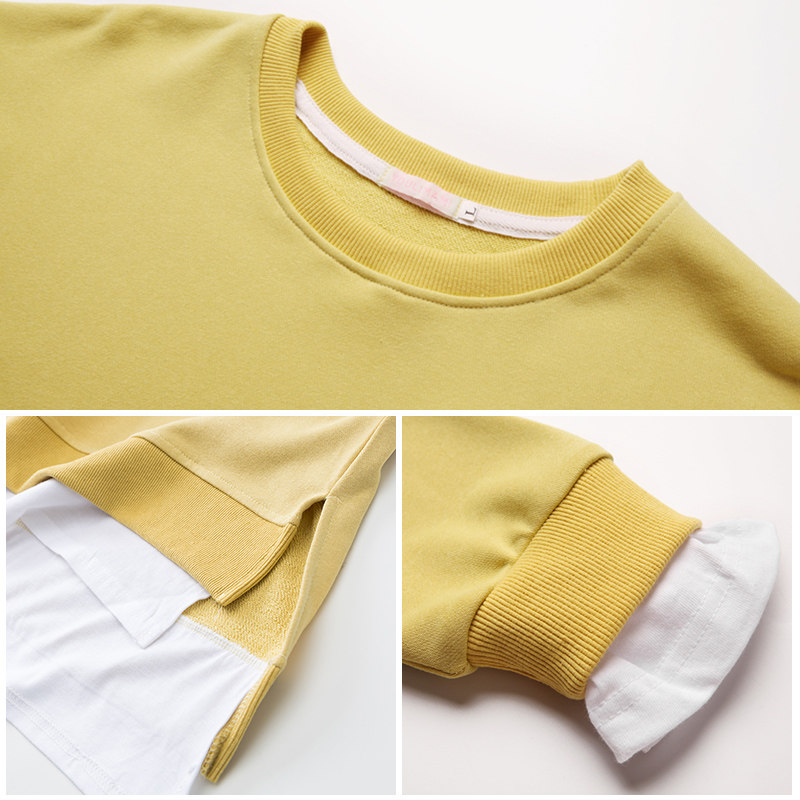 孕妇装宽松套头孕妇中长款春秋卫衣 夏娜莎卫衣/绒衫