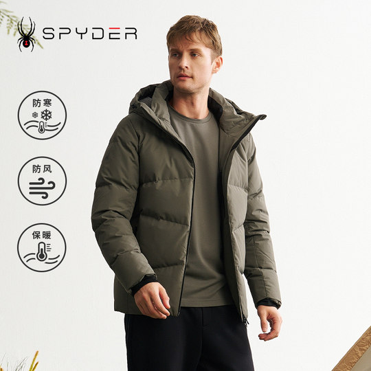 SPYDER秋冬新品男MOUNTAIN LIFE 防水保暖鹅绒羽绒服外套24MR201M