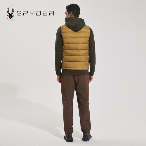 SPYDER蜘蛛秋冬男TRAINING运动保暖内搭羽绒背心外穿马甲23EF241M - 图1