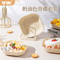 Spitting disc Home small plate snacks Saucer Water Fruit Tray Table Litter Puff Bone Cinder Tray Containing Plastic Disc Dish