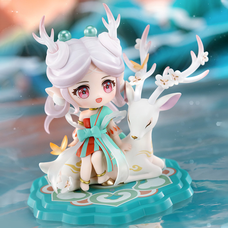 王者荣耀官网王者荣耀官方正版 遇见神鹿瑶Q版手办二次元潮玩模型周边玩具摆件