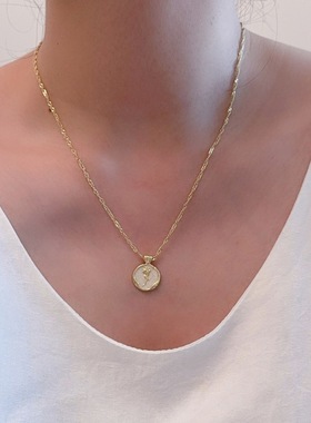 高级感轻奢气质百搭玫瑰花朵项链女法式小众设计感锁骨链颈链配饰