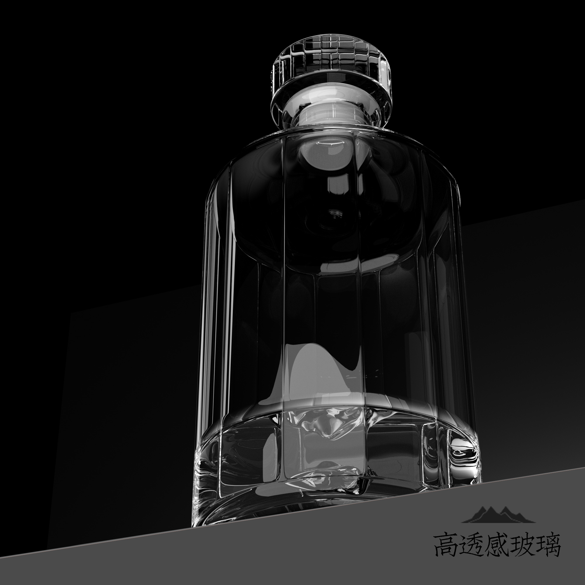 Shushen household bubble wine European style glass high-end wine bottle