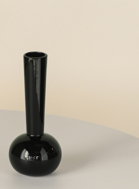 木工小舅 ins简约陶瓷花瓶插花摆件高级感小众家居装饰禅意小花器