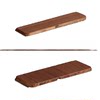 Carpenter's uncle 15mm hole board black walnut shelf layer wall hanging invisible wooden layer board accessories