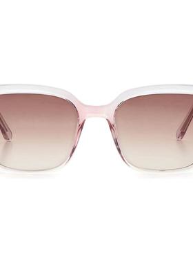 代购Fossil化石女士太阳镜防紫外线遮光抗强光清晰视野方形透明