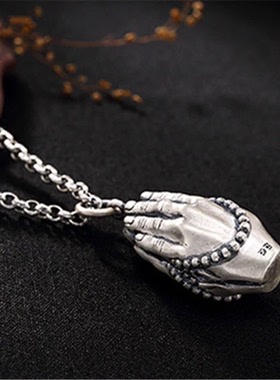 s999佛手仿古风格男女情侣老银匠