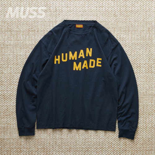 现货 HUMAN MADE GRAPHIC L/S T-SHIRT 日产字母印花长袖T恤 25SS - 图0