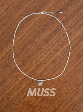 HUMANMADE爱心字母925银项链