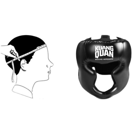 Boxing head protection and mouth protection for adults and children
