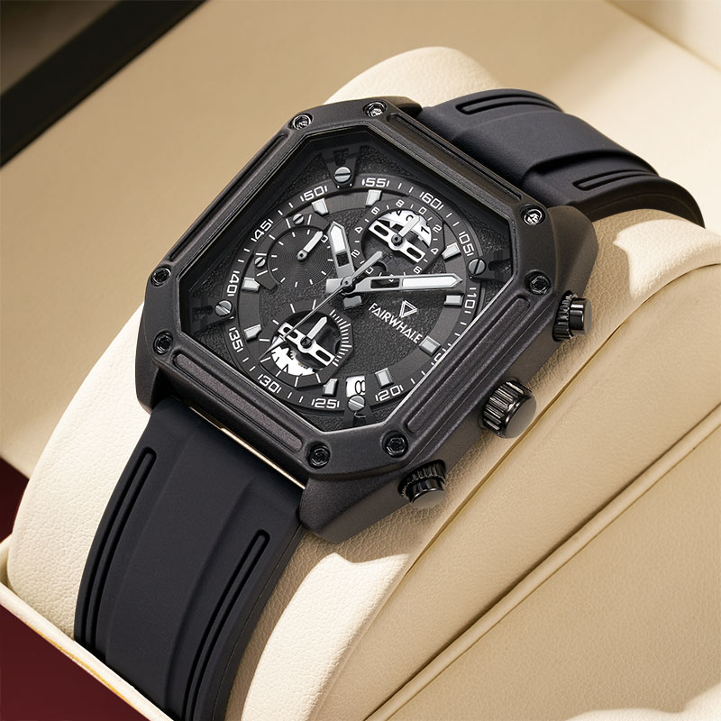 马克华菲2022新款国潮方形男士机芯 马克华菲手表国产腕表