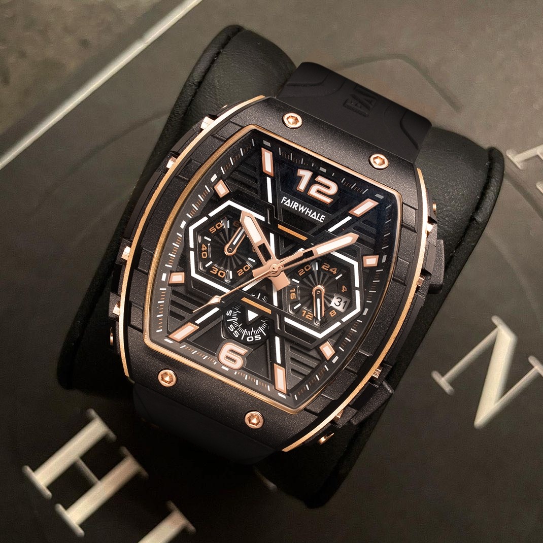 马克华菲2022男士镂空酒桶型手表 马克华菲手表国产腕表