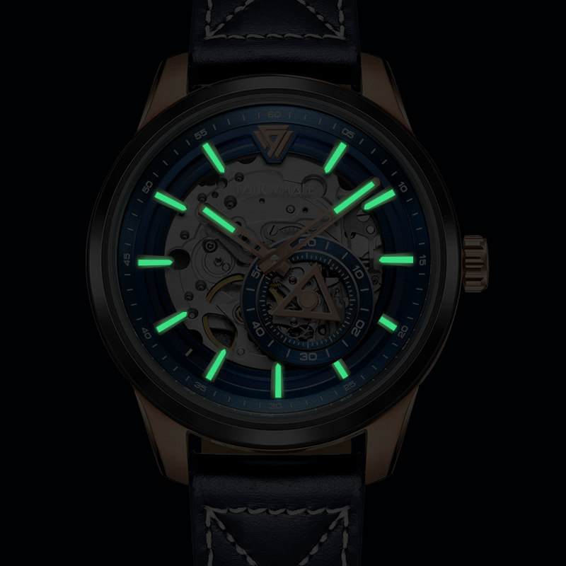 马克华菲男士自动机械镂空米勒手表 马克华菲手表国产腕表