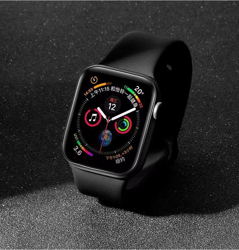 适用applewatch9钢化膜苹果s8手表膜iwatch7uv膜全包S5/6全屏Ultra全胶9代保护膜se一体屏幕透明玻璃保护贴膜 - 图3