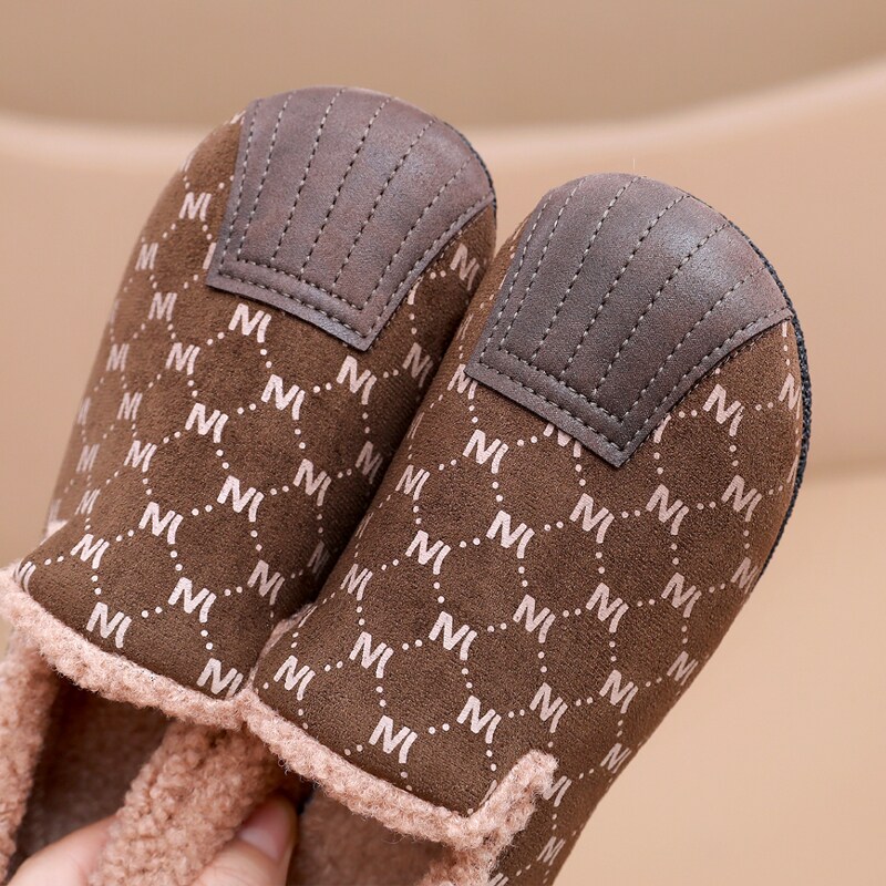 中老年女士加绒保暖一脚蹬女鞋软底舒适休闲毛毛棉鞋豆豆鞋平底鞋,淘宝优惠券,粉丝福利购,淘宝优惠卷