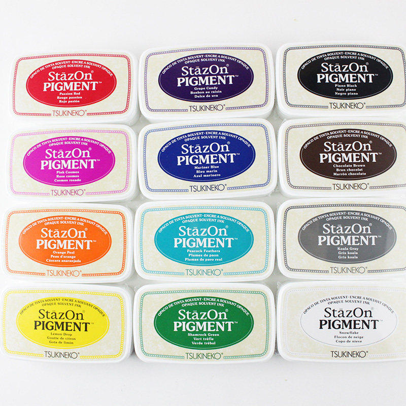 日本Tsukineko/月猫猪猪印台速干型彩色印泥手帐油性橡皮章印色细节展示印台特殊材质塑料相片皮革玻璃用,淘宝优惠券,粉丝福利购,淘宝优惠卷