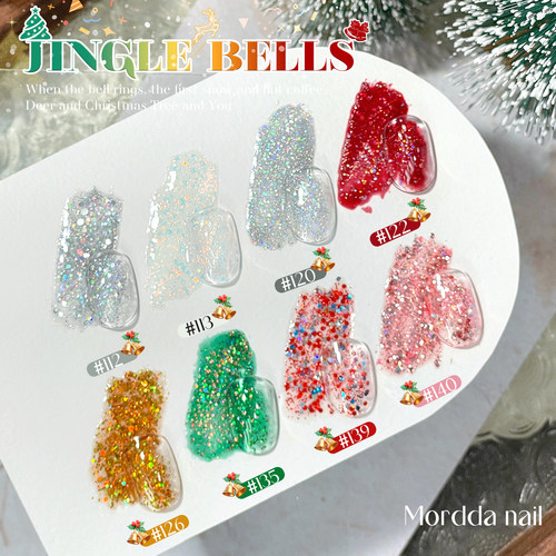 铃儿响叮当系列新款圣诞显白流行色网红爆款显白美甲店专用茉达 - 图2