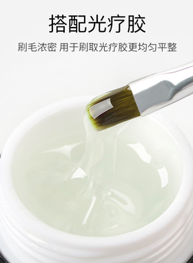 美甲笔刷套装光疗笔日式罐装胶刷圆头平头甲油胶刷延长美甲店专用