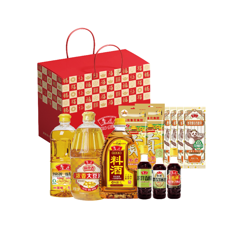 鲁花粮油调味礼盒 鲁花贺岁盈金礼盒【kl】,淘宝优惠券,粉丝福利购,淘宝优惠卷
