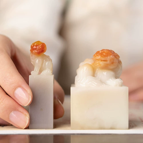 善琏湖笔 Shoushan Stone Laos Stone Stone runient Beast Knives Knives Stone Seal Caring Grinder Disc с формой квадратная каменная резьба Custom тонкая жесткая пера камня Каллиграфия каллиграфия Четыре сокровища подарки