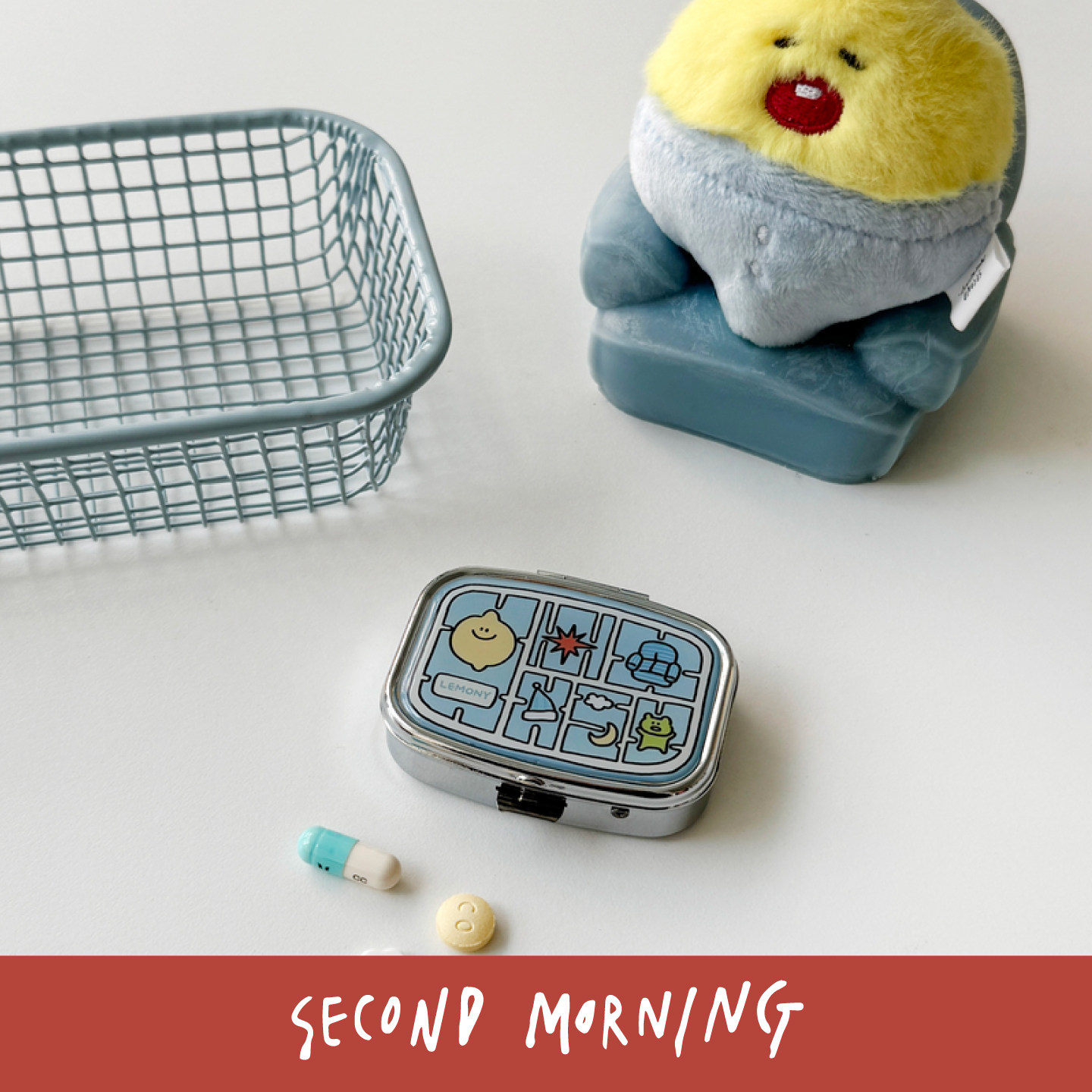 幸会潮玩 Second Morning-迷你收纳铁盒便携维生素药盒随身携带盒,淘宝优惠券,粉丝福利购,淘宝优惠卷