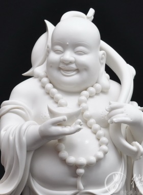 如意归来龙龟家居客厅弥勒佛像