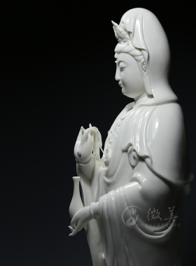 微美德化白瓷16至21寸观世音菩萨