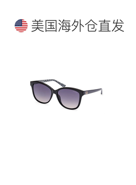 自营Guess Resin Women's Sunglasses - black 美国奥莱直发