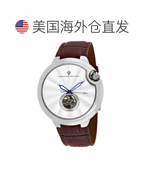 自营Christian Van Sant Men's Cyclone Automatic Silver Round