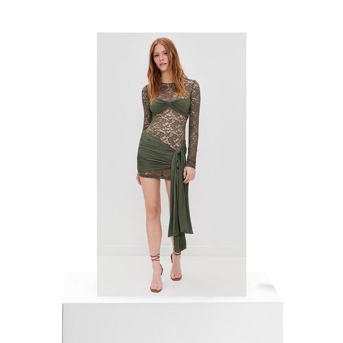 【美国直邮】lioness 女士 连衣裙针织长袖蕾丝包臀裙 - 图3