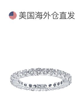 自营 pompeii3POMPEII 1ct 爪镶钻石永恒戒指 14K 白金 - 14k 白