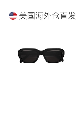 自营retrosuperfutureMiles Black Rectangular Eyewear - black