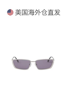 自营 off-white米白色Richfield猫眼太阳镜-银色深灰色 美国奥莱